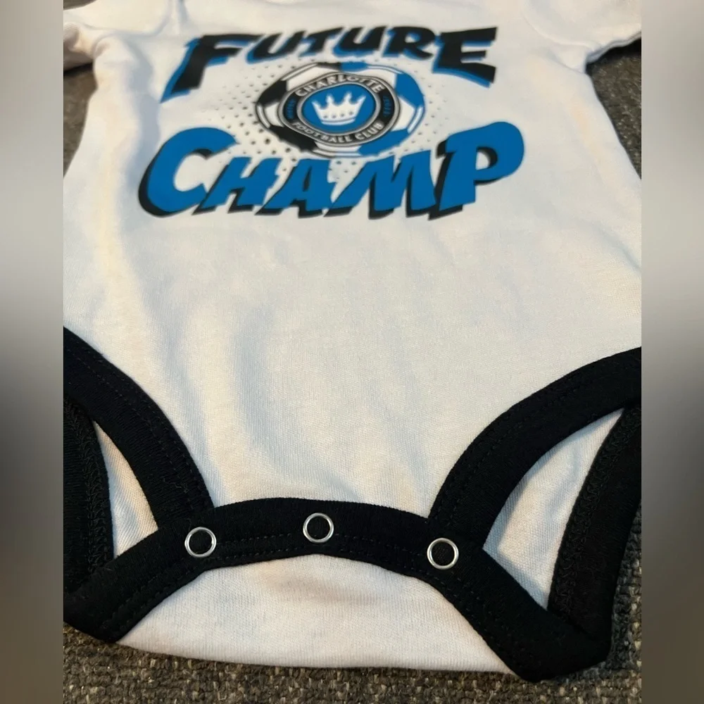 Charlotte Football Club Future Champ 0/3mo Bodysuit